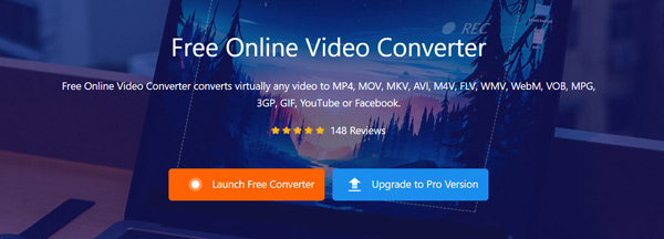 Open Free Online video Converter Page