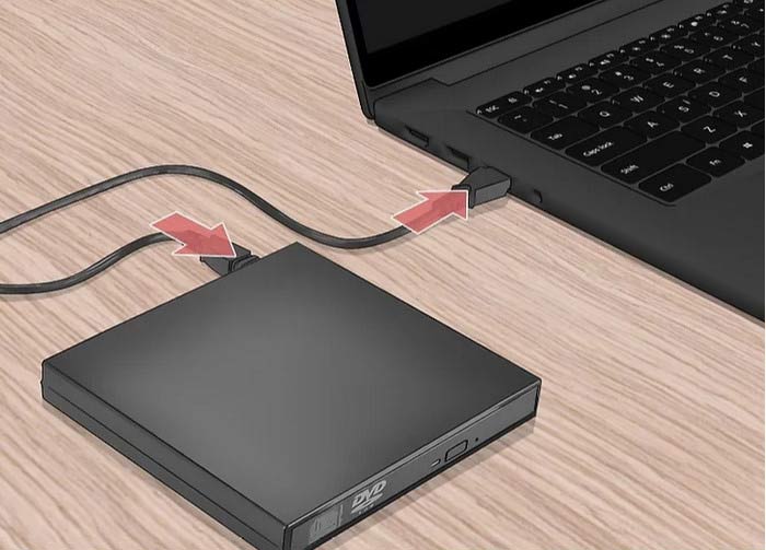 Connect Laptop DVD Drive USB