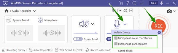 Audio Recorder Mic Set Rec