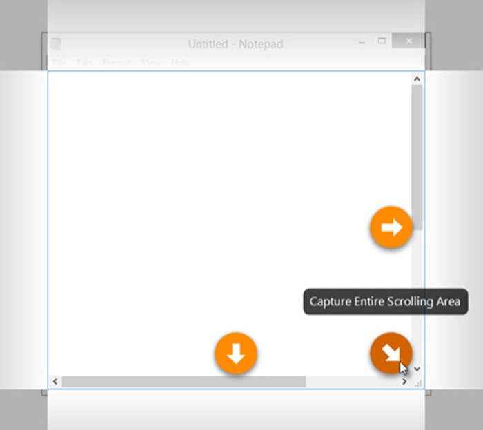 Snagit Scrolling Capture Area
