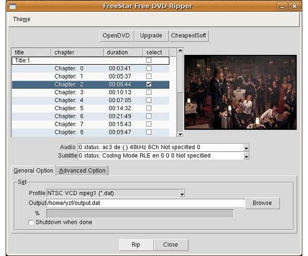 FreeStar Free DVD Ripper