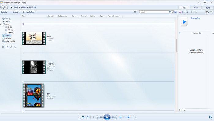 Windows Media Player GIF Player