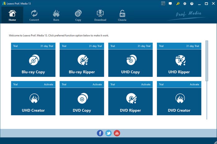 Leawo Blu-ray Ripper Interface