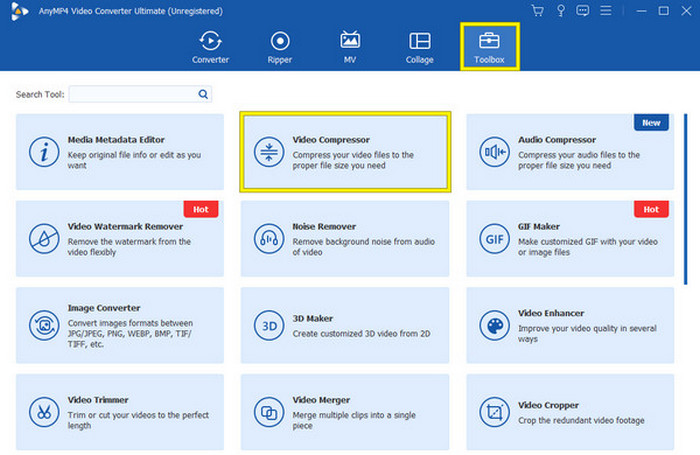 Compress Video Tool Selection