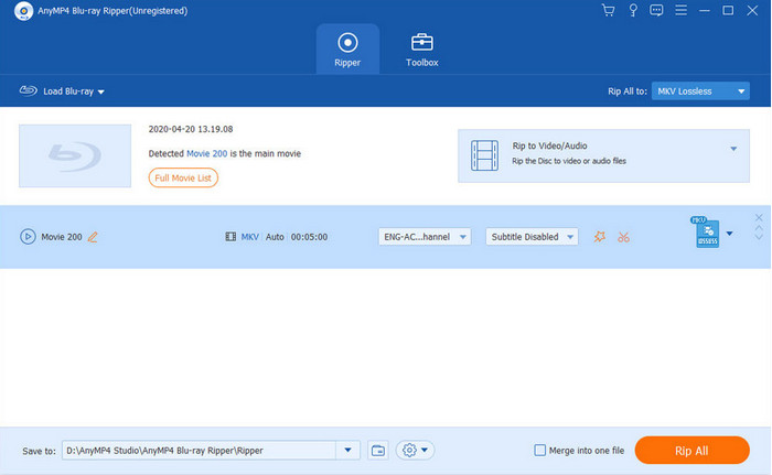 Blu-ray Ripper Save to Rip All
