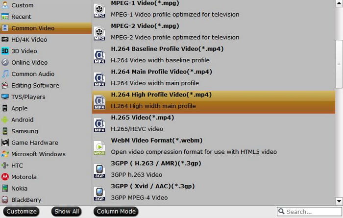 DumboFab Customizable Output Settings