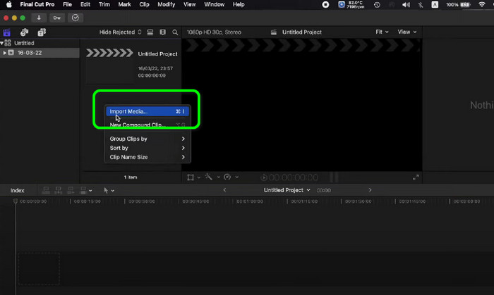 Import Media Final Cut Pro