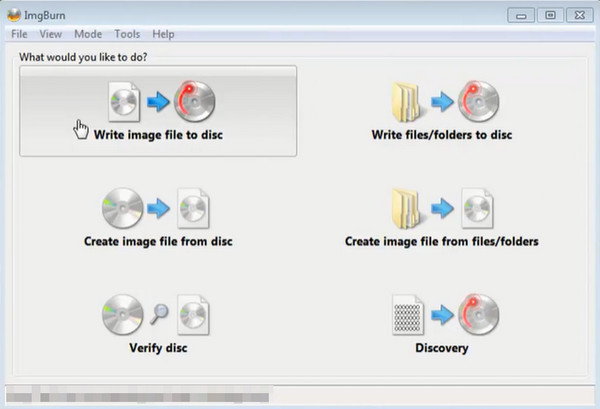 IMG Burn Interface