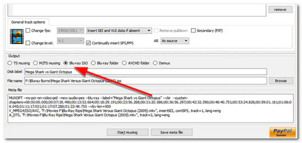 Tsmuxer Mkv to Blu-ray Output