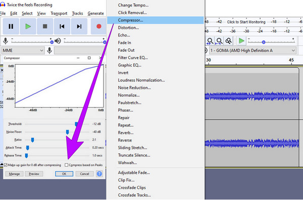 Audacity Compress MP3