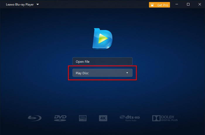 Leawo Blu-ray Player Interface