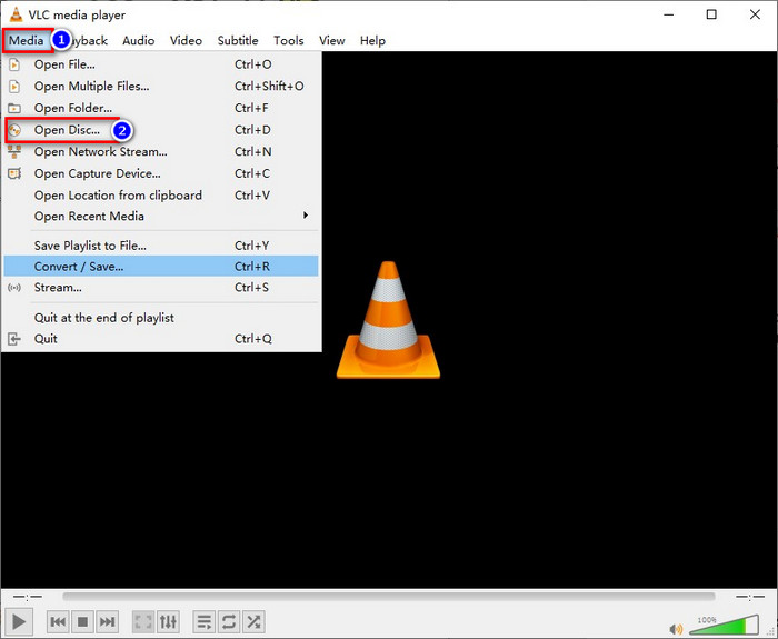 VLC Load Disc