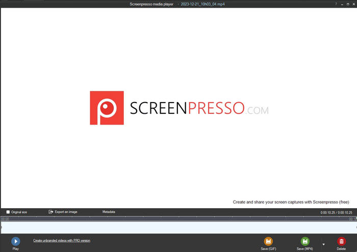 Screenpresso Media Player