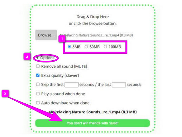 8MB Compressor Compress File