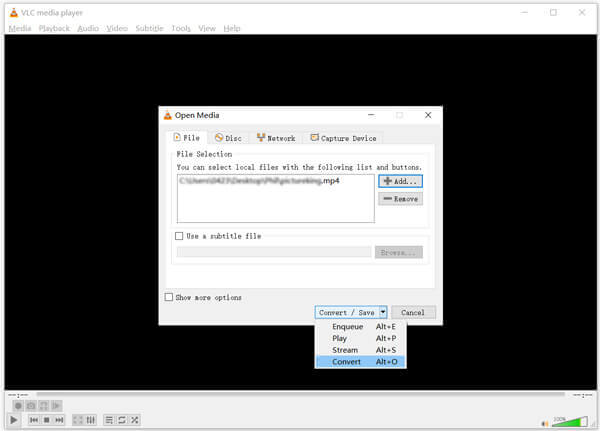 Add Media Windows VLC