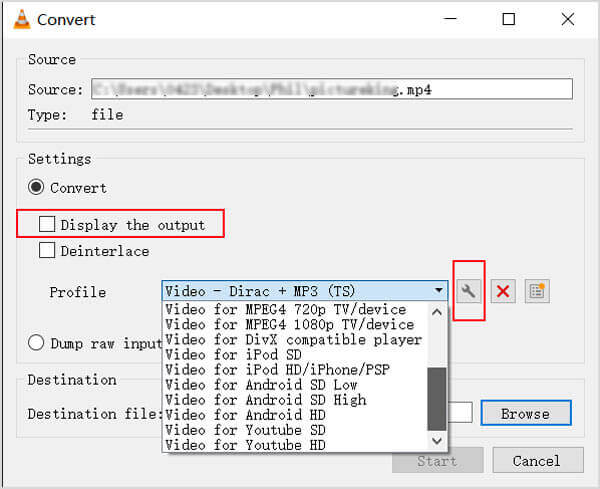 Compress Gogro Video Using VLC