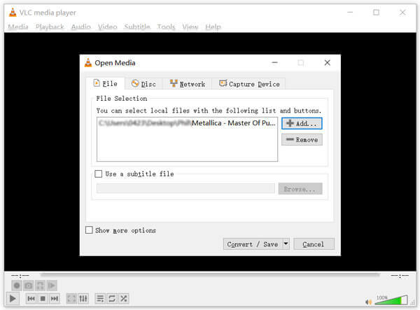 VlC Add MP4 Video