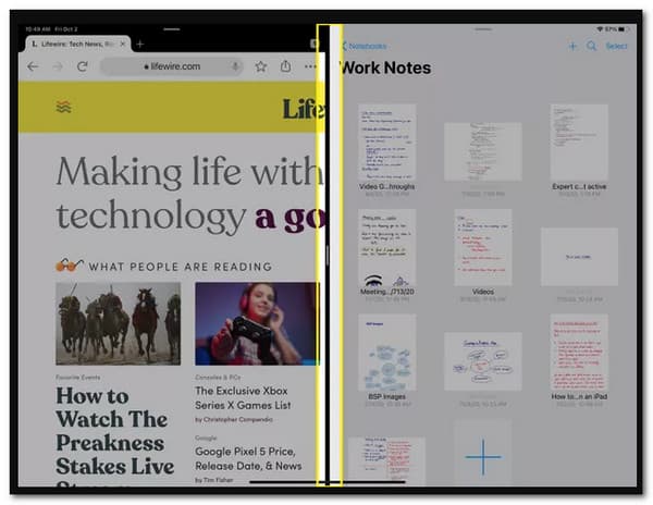 iPad Close Split Screen Divider