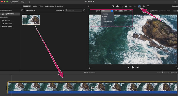 iMovie Change Speed