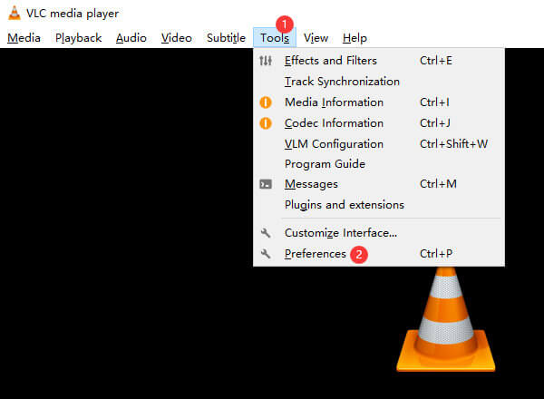 Enter VLC Preferences