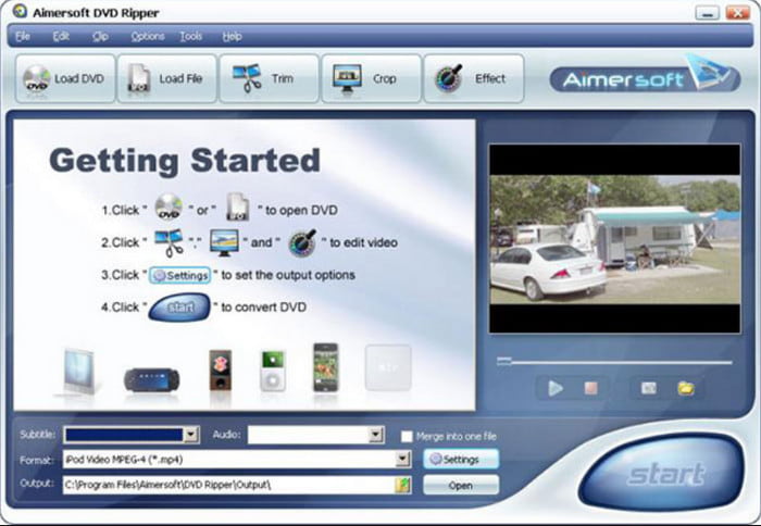 Aimersoft Dvd Ripper Ease of Navigation