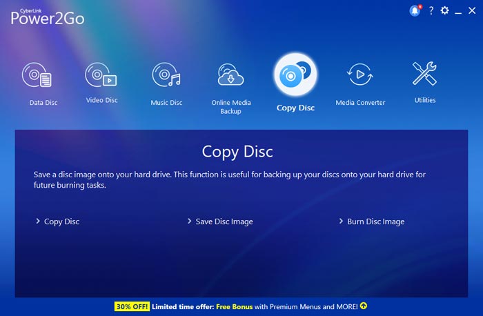 Copy Disc Feature