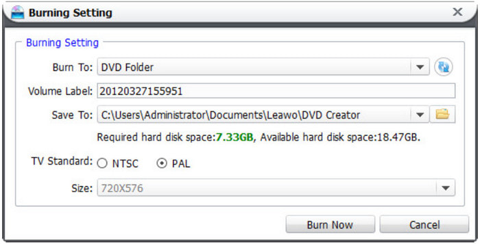 Leawo Dvd Creator Configurable Output Settings