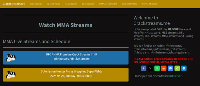 Crack Streams Watch Ufc