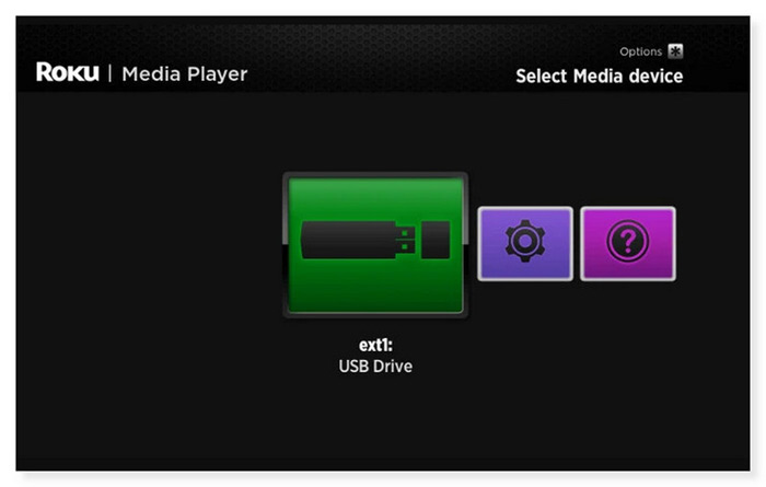 Insert Usb Drive to Roku