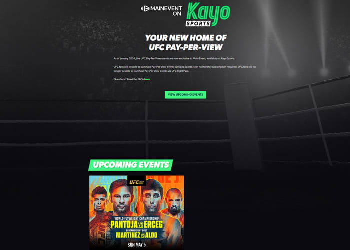 Kayo Sports Watch Ufc