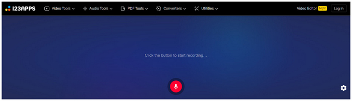 123apps Online Voice Recorder Interface