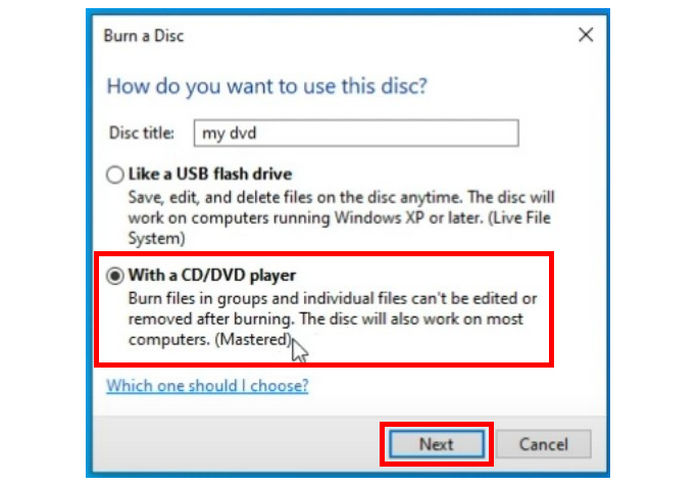 Burn Dvds on Windows With Dvd Player