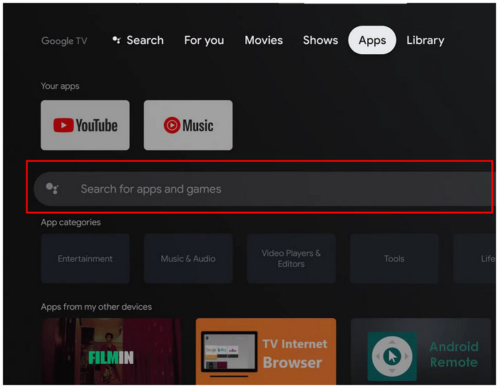 Get Pluto TV Search Bar