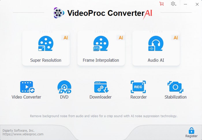 4K to 1080p Converter Videoproc Converter AI