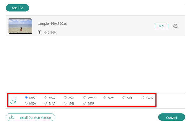 Free Audio Converter Online Output Format