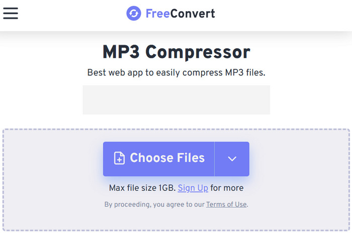 Freeconvert Audio Compressor